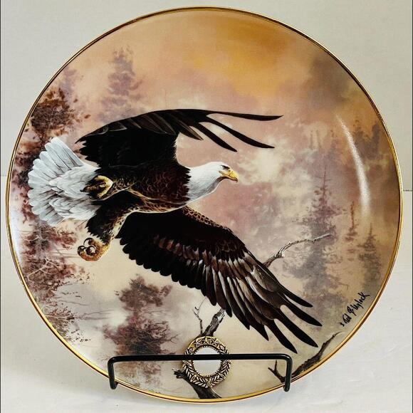 Franklin Mint Other - Collectible Plate "Treetop Landing" by Ted Bldylock, The Franklin Alaskan